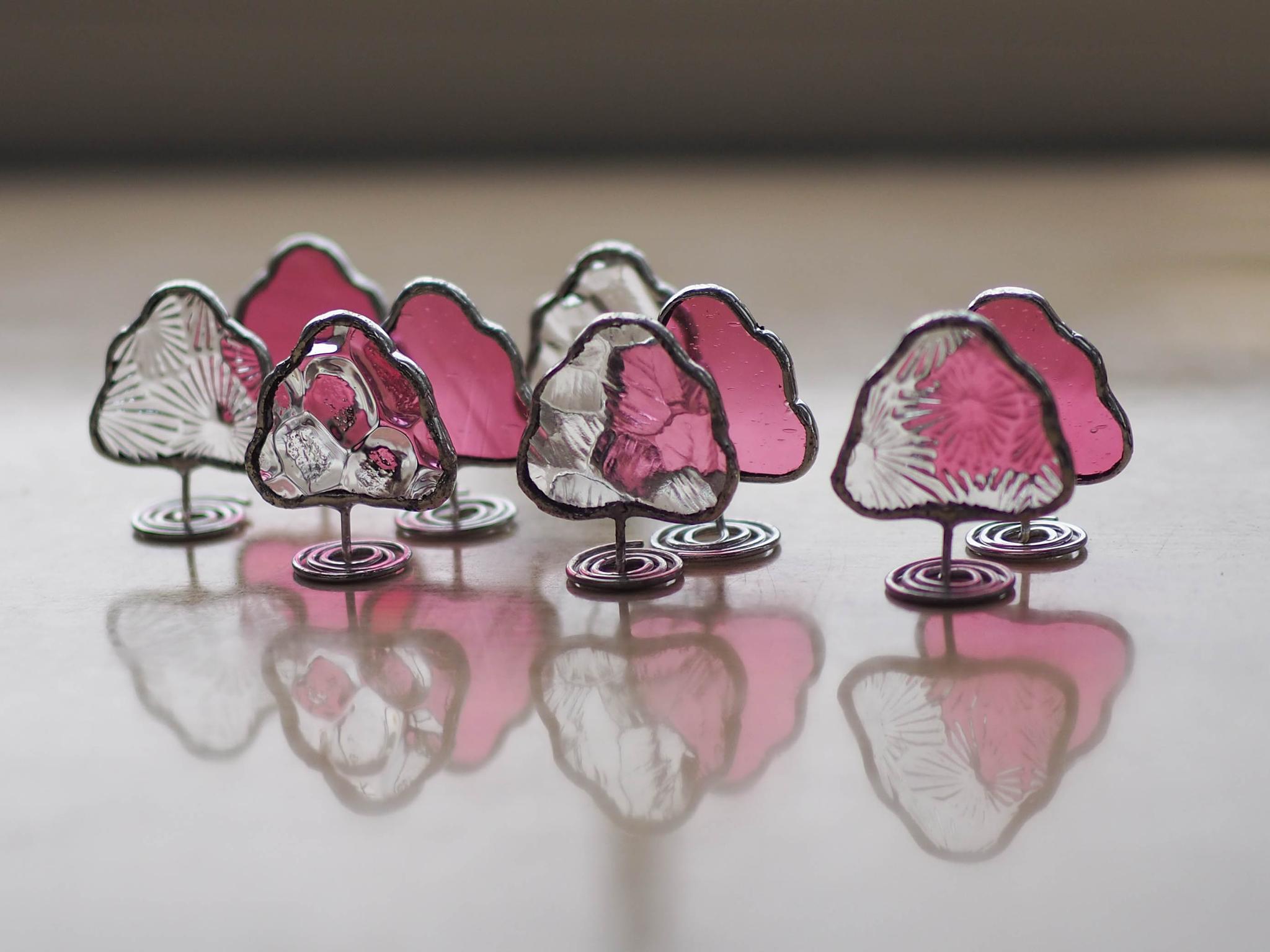 この木なんの木？　「さくらの木（ピンク）」　　ステンドグラス　桜　さくら1枚目の画像