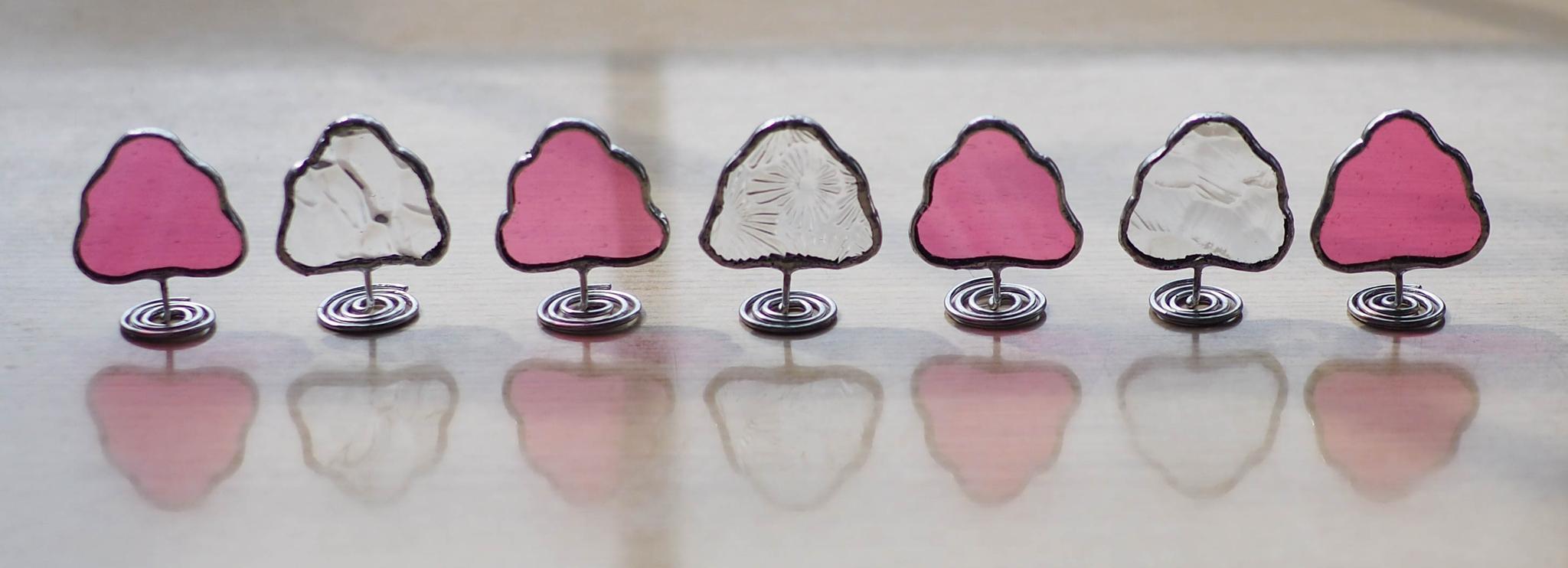 この木なんの木？　「さくらの木（ピンク）」　　ステンドグラス　桜　さくら | 4枚目